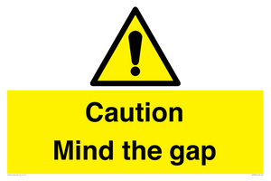 Caution Mind the gap